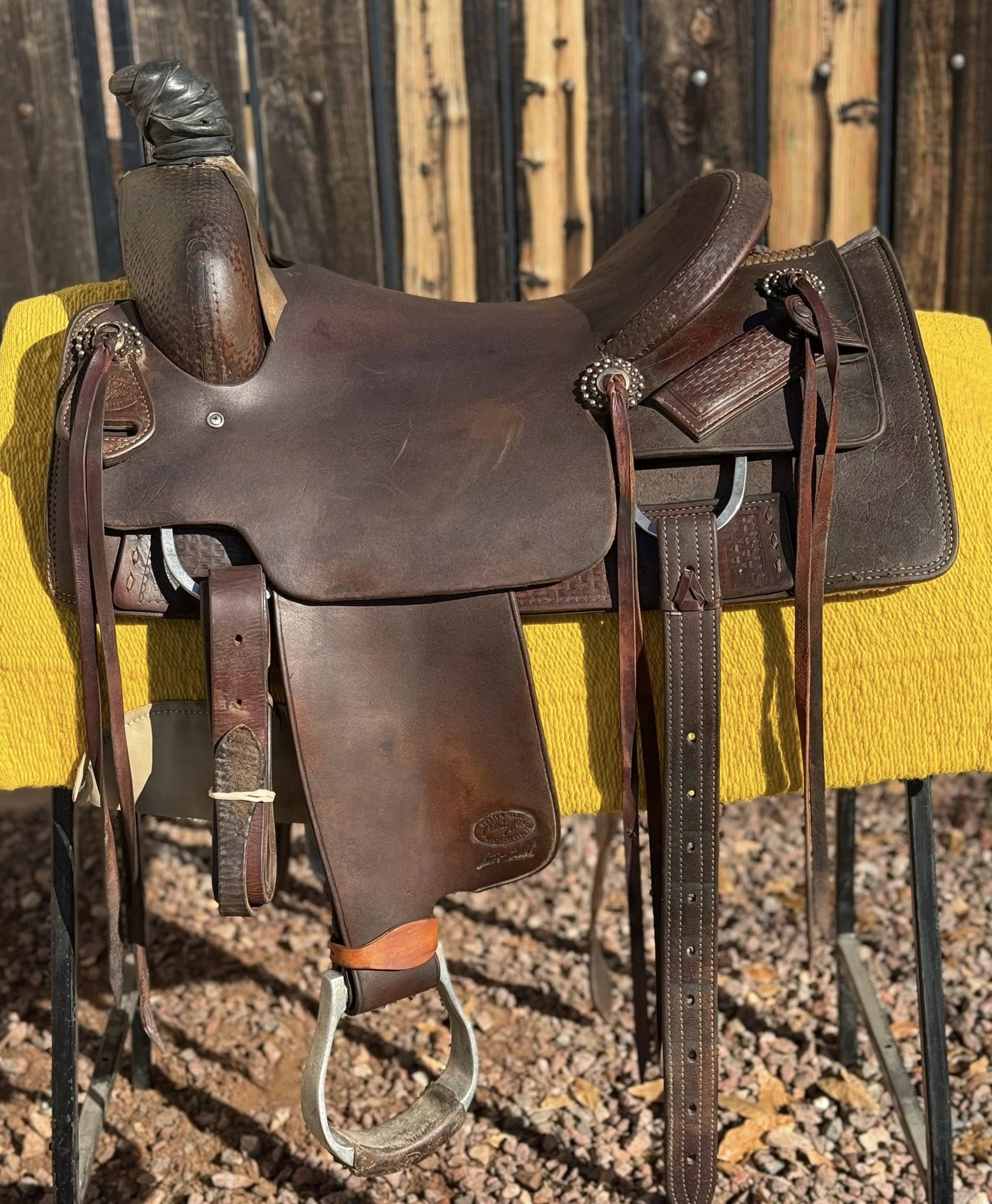 Calvin Allen Ranch Cutter 15.5 inch basketweave Weatherford TX